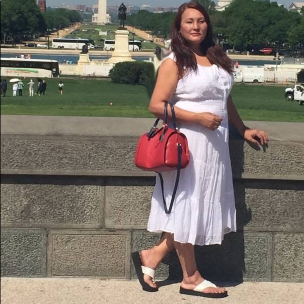 White dress size large